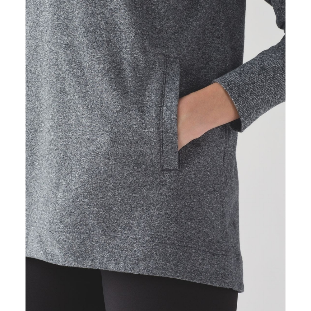 Lululemon Split Pullover Heathered Speckled Black… - image 7